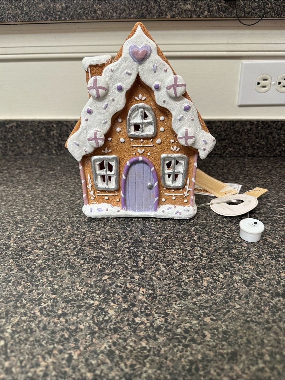 Cupcakes and Cashmere Purple Gingerbread Light Up House